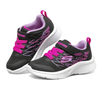 Kids Skechers Microspec Bold Delight Black/Hot Pink Infant Girls Sneakers-0