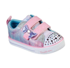Kids Skechers Shufflelites Sweet Supply Colourful Infant Girls Light Up Sneakers-0