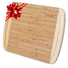 Large Wood Cutting Board for Kitchen 14x11 inch - Bamboo Chopping Board with Juice Groove - Wooden Serving Tray-0