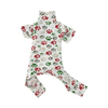 🐾 Festive Paw Print Dog Pajamas 🎄-0