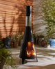 Outdoor Chiminea Fireplace Iron Fire Pit-0